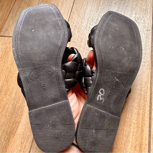 Steve Madden Black Braided Women's Sandals - Picture 6 of 6